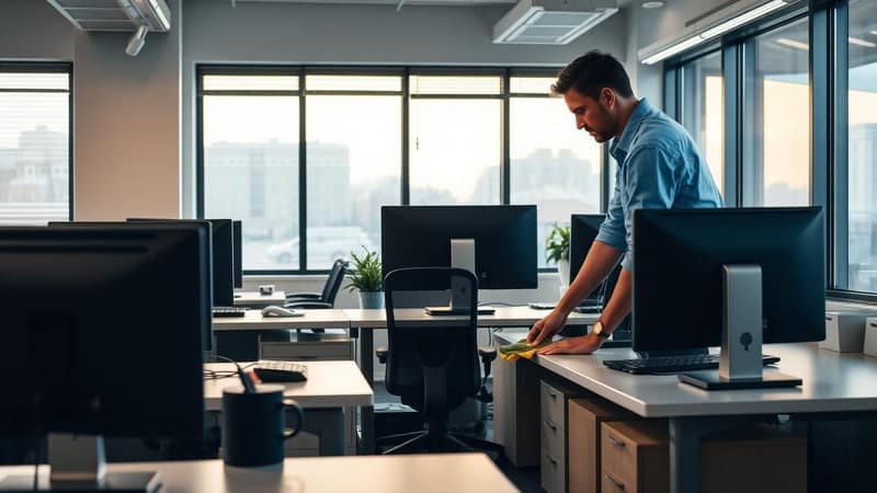 Cleaning an Office Without Getting in Anyone's Way